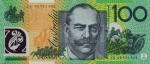 Australian dollar banknotes Australia One Hundred Dollars
