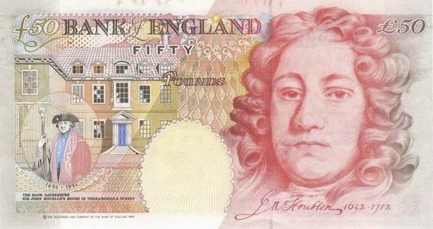 Bank of England £50 banknote - Fifty Pounds