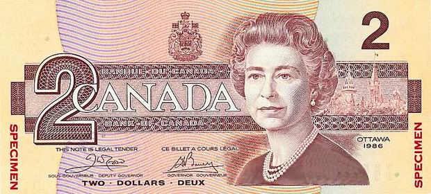 Two Dollars - Canada paper money - $2 Dollar bill