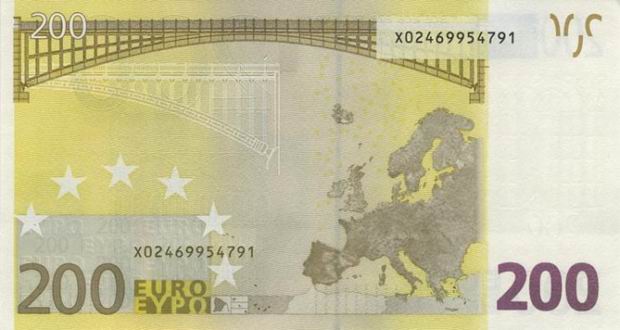 Two Hundred Euro - European Union banknote - 200 Euro