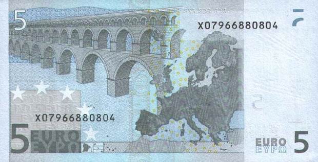 5 Euro - European Union paper money - Five Euro bill