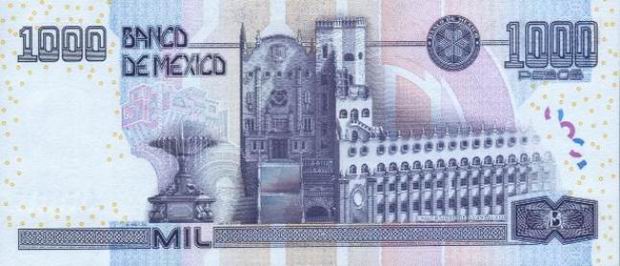One Thousand Pesos - Mexican banknote - 1000 Peso bill Front of note